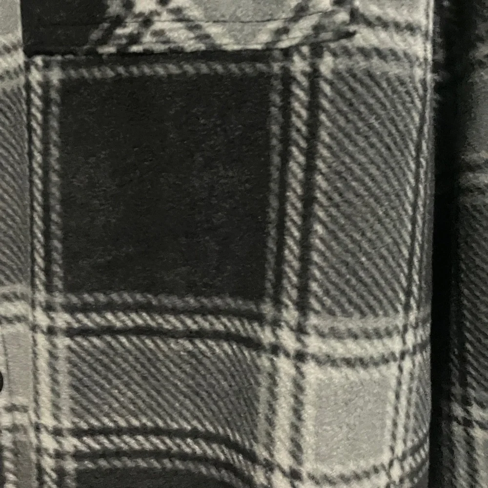 Voyager Black and Gray Checkered Shirt Jacket